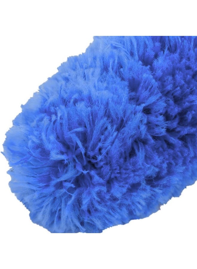 فرشاة تنظيف من الألياف الدقيقة، مزيل للغبار، أداة منزلية، منظف للأثاث والمراوح والنوافذ والستائر والأرفف والأسقف، منظف لخيوط العنكبوت، خفيف الوزن وقابل للغسل، ملحق منزلي (أزرق) - Image 2