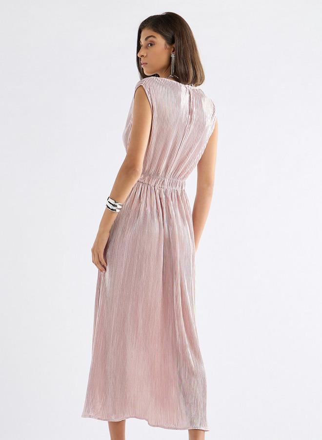 Splash FAV Plissé A-Line Dress - Image 3