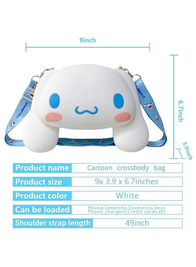 إيلوفهابرتي حقيبة سيكامورول سيليكون حقيبة كاواي سيكامورول كروس بودي حقيبة كتف لطيفة، حقيبة عملات معدنية، محفظة أنيمي، هدية عيد ميلاد للفتيات هدية جميلة للفتيات - Image 2