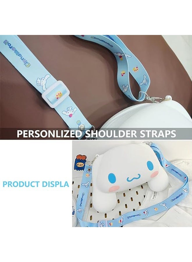 إيلوفهابرتي حقيبة سيكامورول سيليكون حقيبة كاواي سيكامورول كروس بودي حقيبة كتف لطيفة، حقيبة عملات معدنية، محفظة أنيمي، هدية عيد ميلاد للفتيات هدية جميلة للفتيات - Image 3