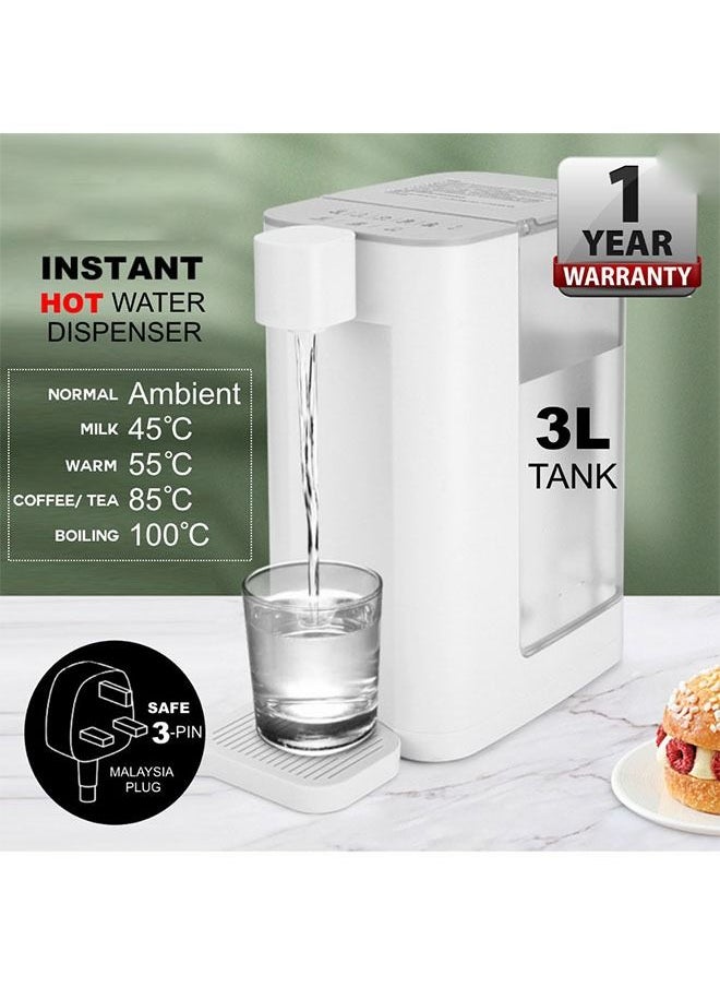 Arabest Thermal Water Carafe,ABS Insulated Water Carafes for Keeping Hot, Household Office Upright Automatic Water Dispenser Tea Bar Machine White  - Image 3