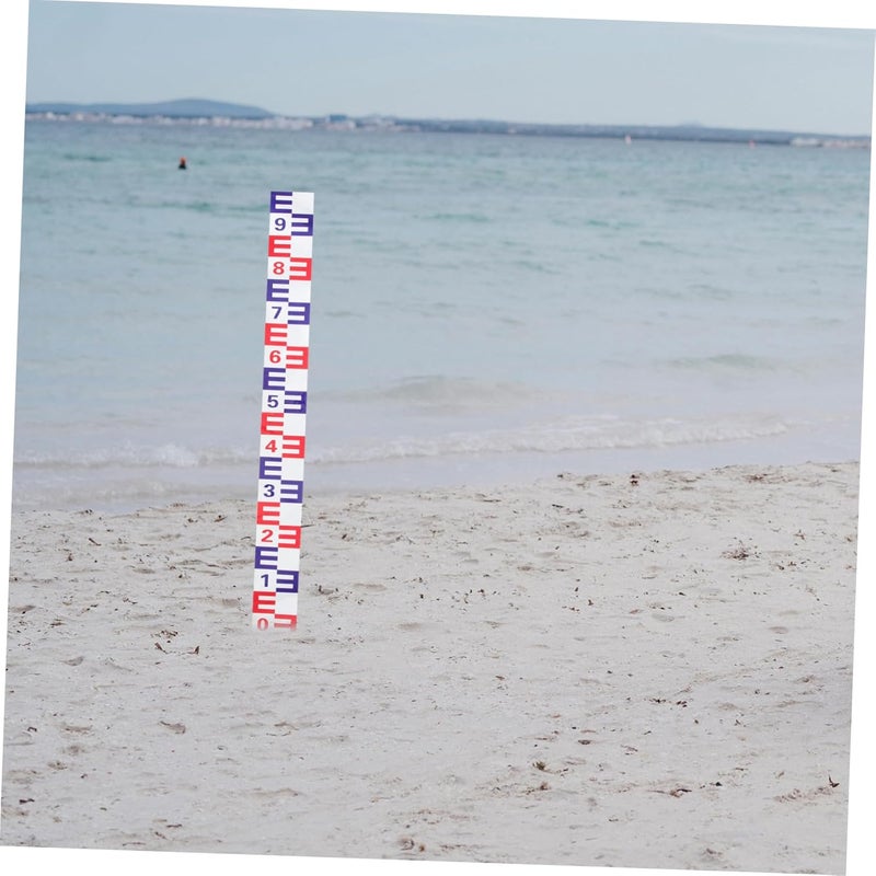 ملصق مؤشر مستوى الماء 2 قطعة قياس فيلم الألومنيوم ذاتي اللصق للبركة - Image 3