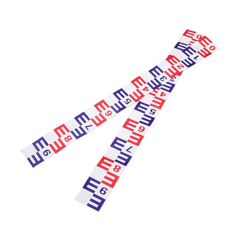 ملصق مؤشر مستوى الماء 2 قطعة قياس فيلم الألومنيوم ذاتي اللصق للبركة - Image 1