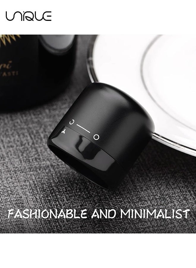 Unique 2PCS Bottle Stoppers - Vacuum Seal Bottle Stoppers - Wine Bottle Stoppers - Extend Preservation Time - Keep Wine Fresh - Suitable for All Standard Size Bottles - Image 5