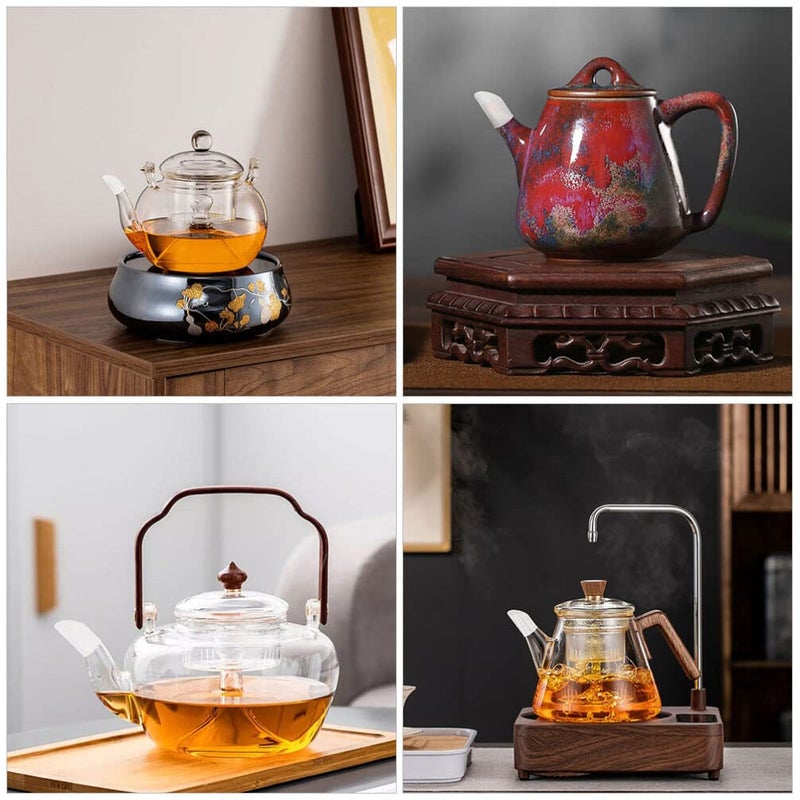Glass Teapot Spout Cover Set Of 2 Silicone Drip Protector Caps For Coffee Pot - Image 4
