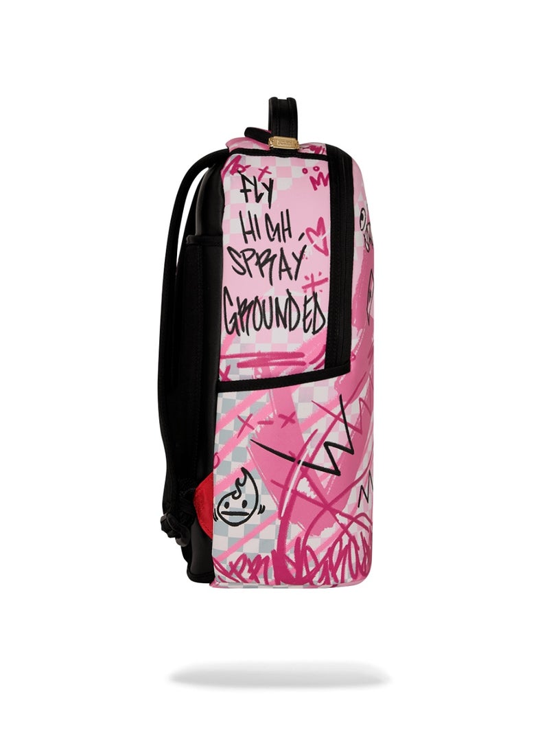 SPRAYGROUND حقيبة ظهر سبراي غراوند بتصميم دخان وردي - Image 3