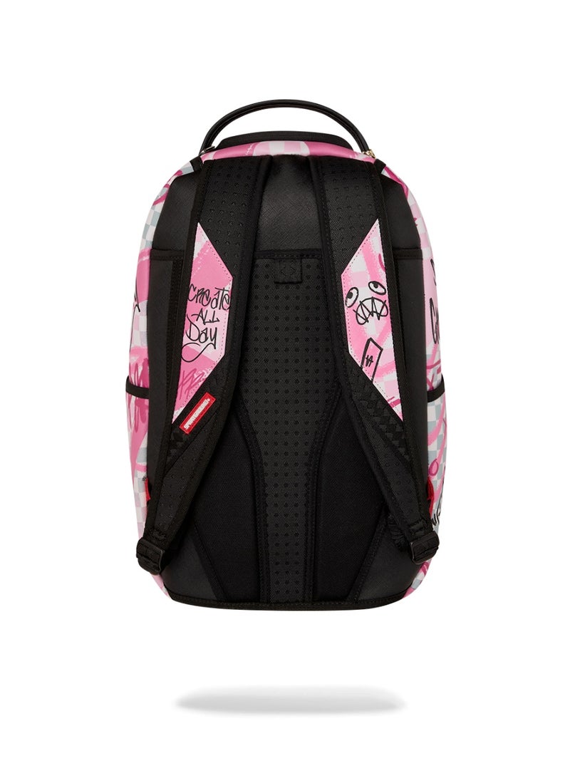 SPRAYGROUND حقيبة ظهر سبراي غراوند بتصميم دخان وردي - Image 4