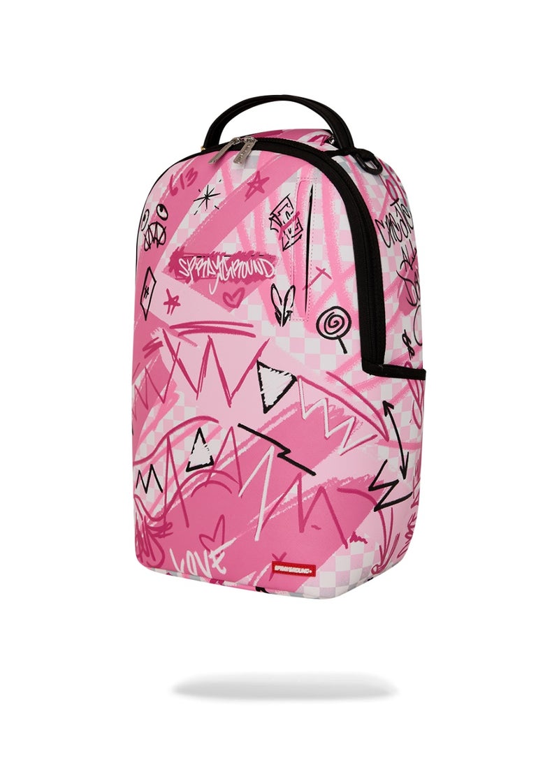 SPRAYGROUND حقيبة ظهر سبراي غراوند بتصميم دخان وردي - Image 5