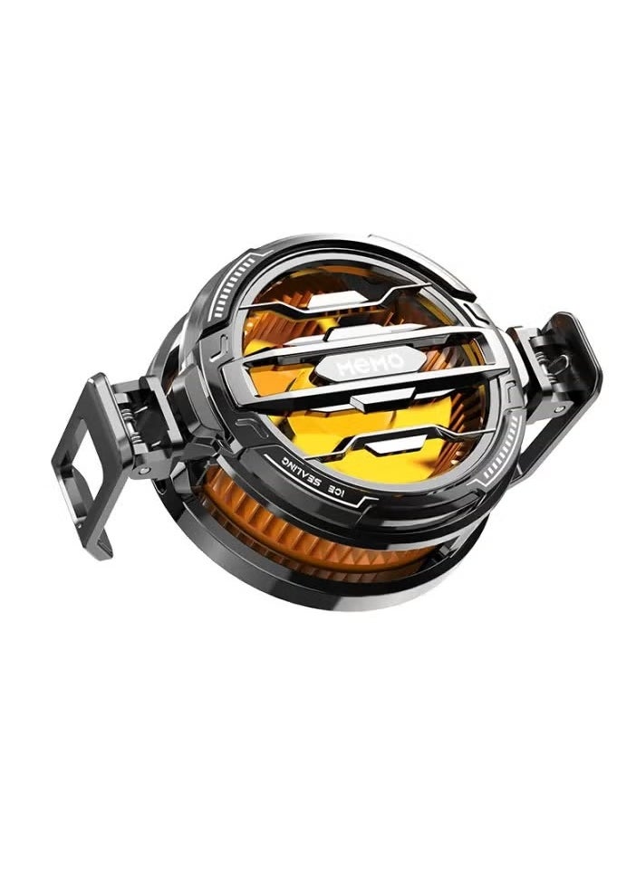 Memo CX07 15W Phone Radiator Cooling Fan, Magnetic Cooler for Phones, Tablets, and Laptops, 15W Fast Cooling for Gaming, Metal Stand, Efficient Heat Dissipation for Devices, Black  - Image 2