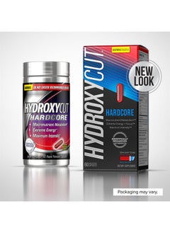 Hydroxycut Weight Loss Pills for Women & Men | Hydroxycut Hardcore | Weight Loss Supplement Pills | Energy Pills to Lose Weight | Metabolism Booster for Weight Loss | Weightloss & Energy Supplements | 60 Pills  - Image 2