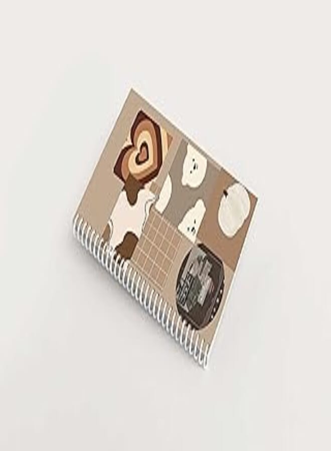 دفتر ملاحظات ممتاز - 100 صفحة، 15 × 8 بوصة - نحن الدببة العارية، بني