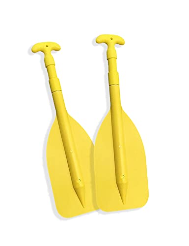 Pactrade Marine 2 of Marine Kayak Canoe Raft Jet Ski Yellow Telescopic Aluminum Oar Paddle - Image 1