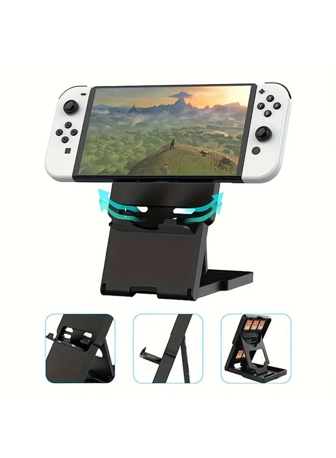 حامل أبيض محمول قابل للتعديل لـ Nintendo Switch Lite OLED قابل للطي للعرض - Image 4