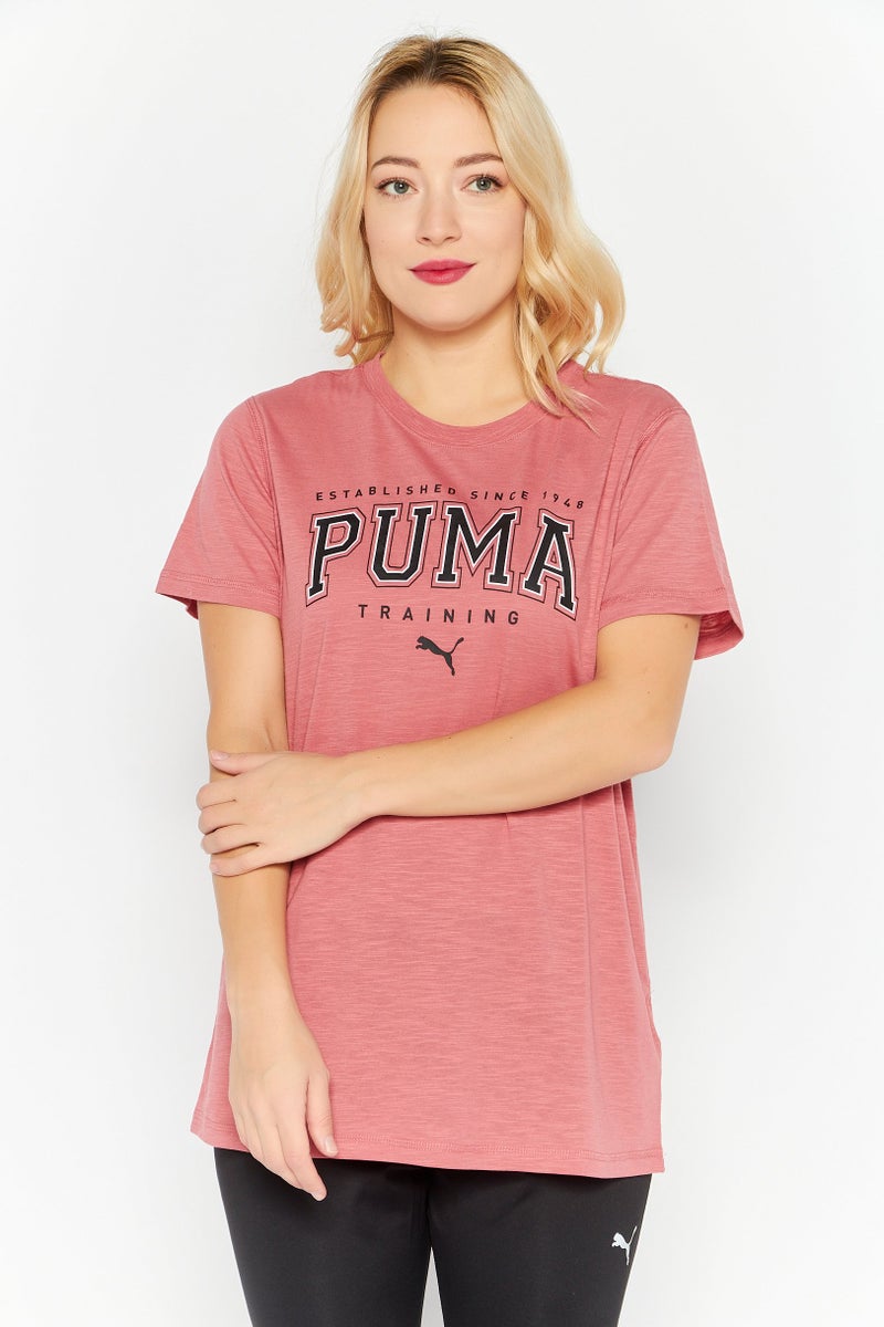 PUMA Women Sportswear Fit Training Top, Dusty Pink - Image 1