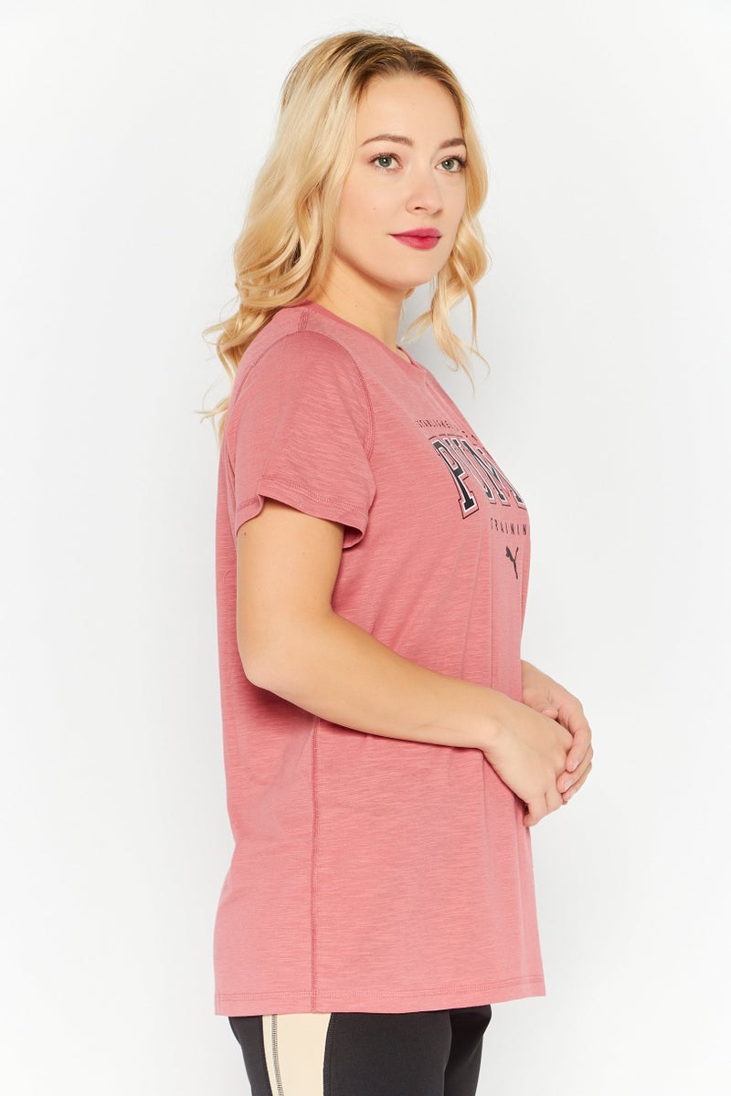 PUMA Women Sportswear Fit Training Top, Dusty Pink - Image 2