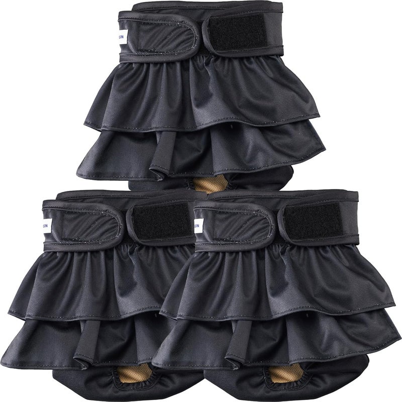 VUNCESSIN Washable Dog Diapers Female Pcak of 3 Premium Female Dogige Diapers Highly Absorbent Reusable Puppy Diapers for Dog in Incontinence,Period or Excitable Urination - Image 1