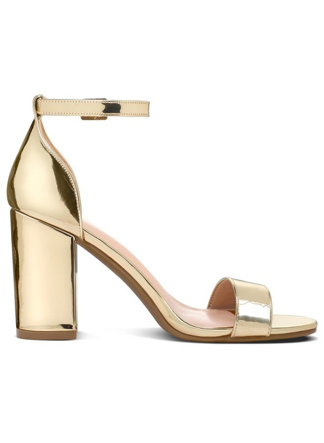 COASIS Women's Chunky Block Heels Open Toe Ankle Strap 3.5 Inch Heeled Sandals - Image 5