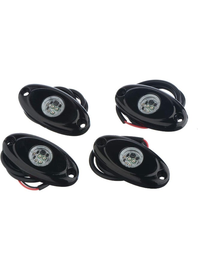 YONEDA LED Rock Lights 4PODS Waterproof LED Neon Underglow Light for Car Truck ATV UTV SUV Jeep Offroad Boat Underbody - Image 5
