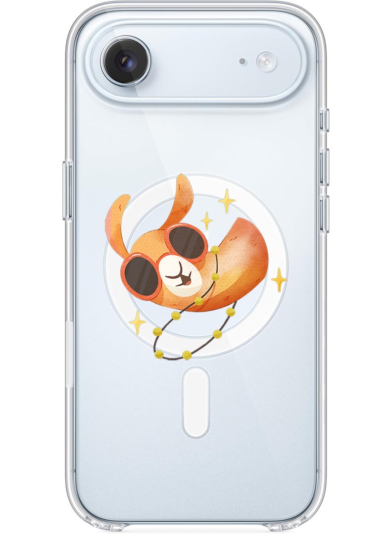 Theodor Magnetic Case for Apple iPhone 17 Air Compatible with MagSafe Wireless Charging, Shockproof Phone Bumper Cover - Camel wearing goggles - Image 1