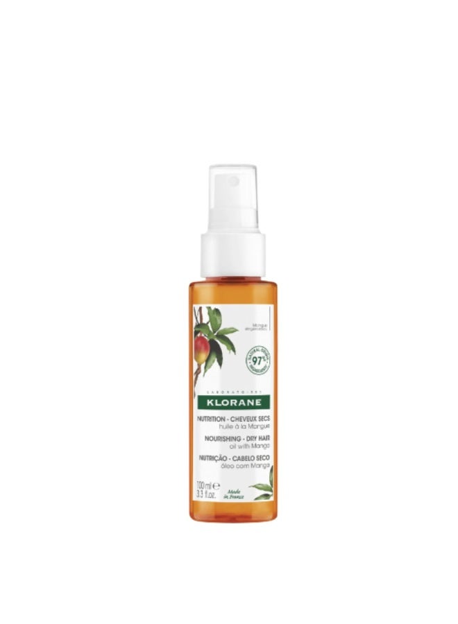 Klorane Mango Butter Oil for Dry and Damaged Hair 100ml - Image 4