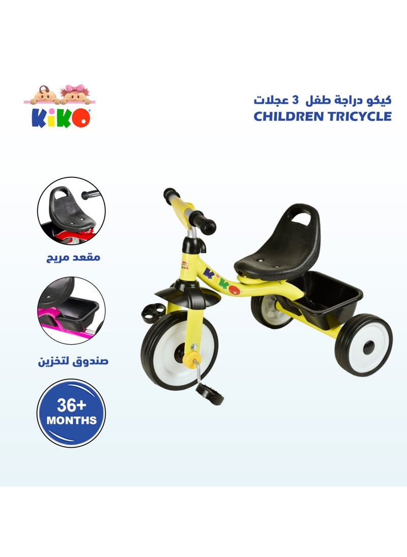 Kiko Kiko Children Tricycle 8 Pc- Yellow  - Image 2