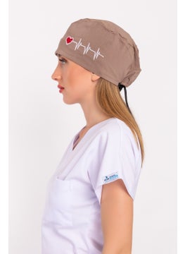 Nur Medikal Giyim Nur Medical Clothing Mink Heart Rhythm Doctor Nurse Hospital Medical Surgical Cap B173  - Image 3