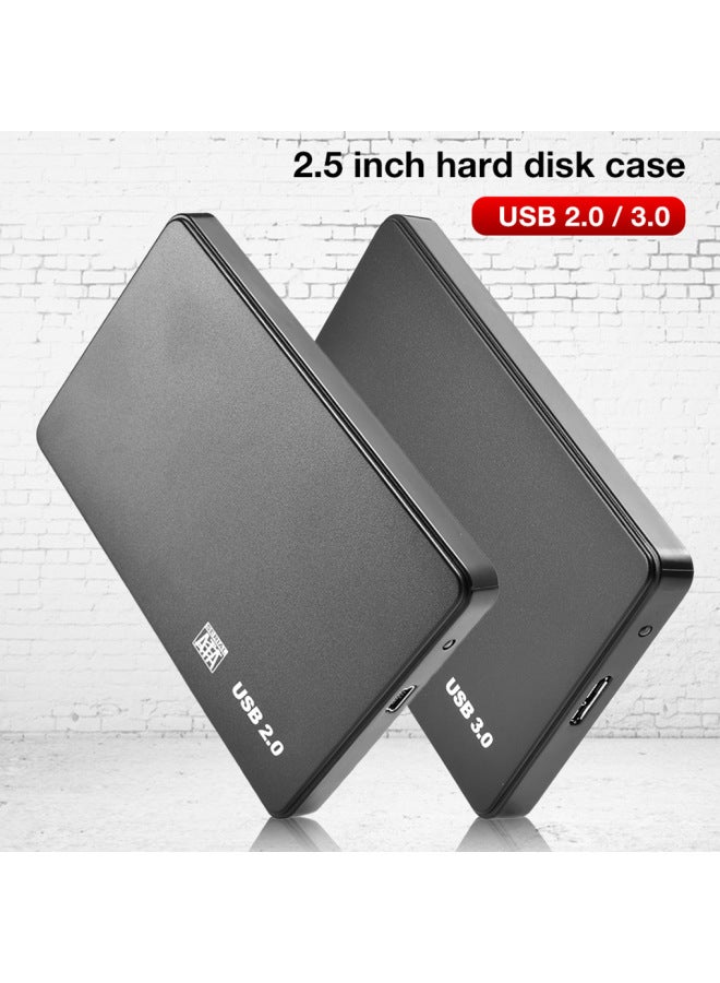 مصدر الشركة المصنعة 2.5 بوصة إلى USB3.0 يدعم SATA التسلسلي الميكانيكي الصلب SSD صندوق القرص الصلب المحمول الخالي من البراغي - اللون: أسود - Image 2