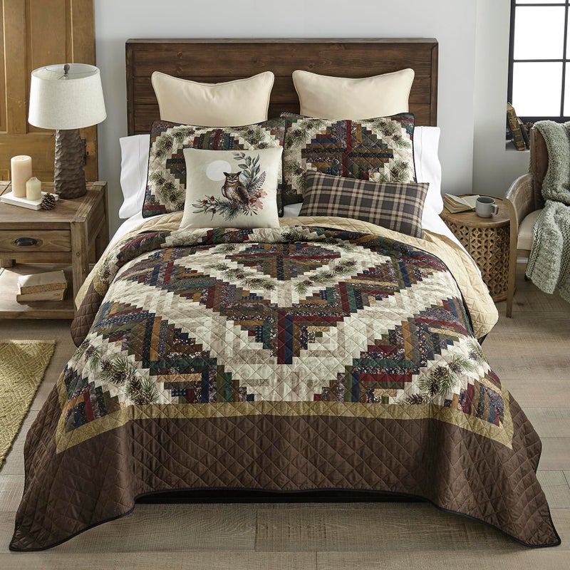 Donna Sharp King Bedding Set - 3 Piece - Whitley Lightweight Quilt Set with King Quilt and Two King Size Pillow Shams - Machine Washable - Image 1
