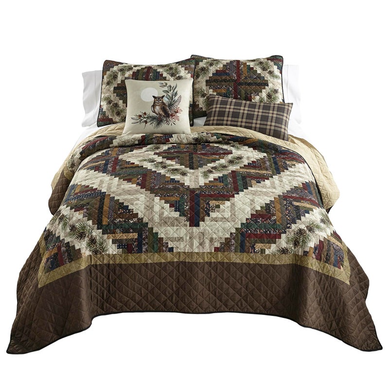 Donna Sharp King Bedding Set - 3 Piece - Whitley Lightweight Quilt Set with King Quilt and Two King Size Pillow Shams - Machine Washable - Image 2