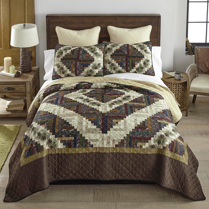 Donna Sharp King Bedding Set - 3 Piece - Whitley Lightweight Quilt Set with King Quilt and Two King Size Pillow Shams - Machine Washable - Image 4