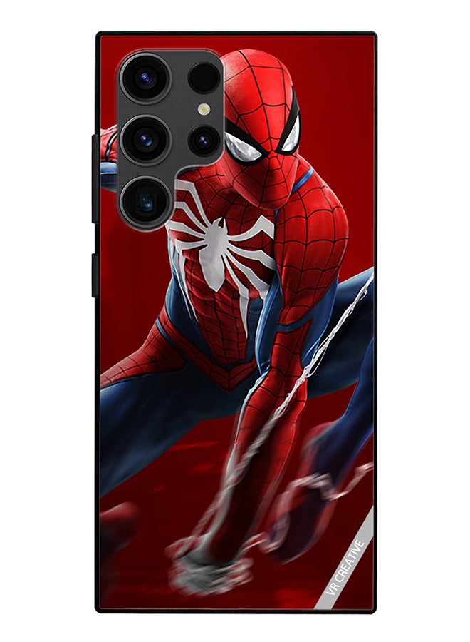 VR CREATIVE Protective Case Cover For Samsung Galaxy S24 Ultra Spiderman Design Multicolour - Image 1
