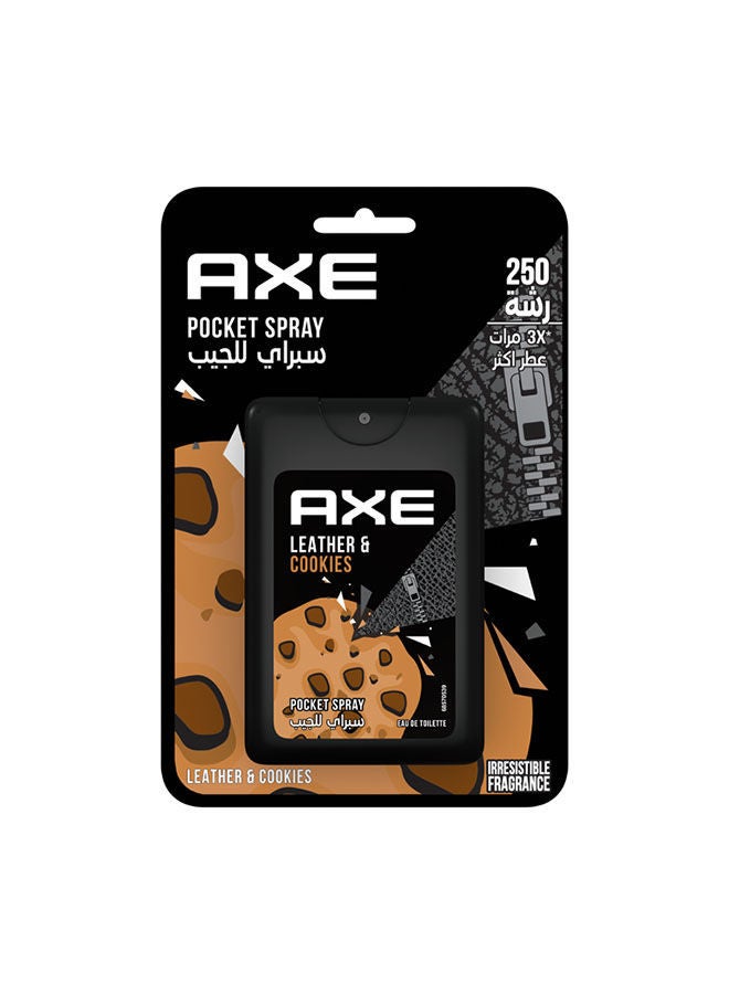 Axe Pocket For Men Leather & Cookies 17ML - Image 4