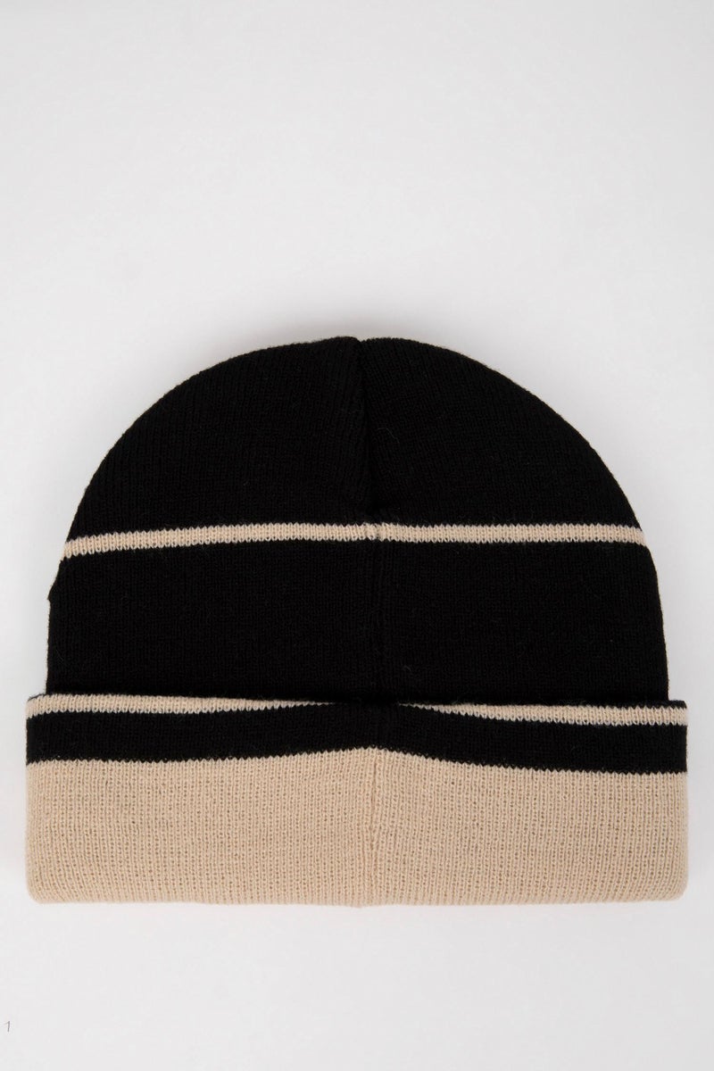 DeFacto Black Boy Boy Striped Knitwear Beanie Casual - Image 4