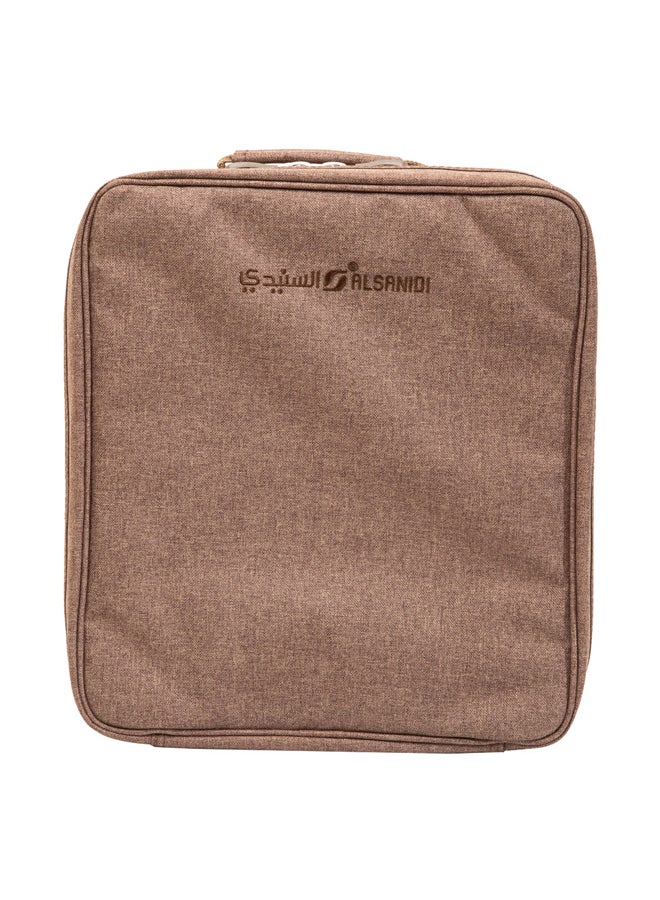 السنيدي شنطة شاي وقهوة للرحلات، شنطة كشتات، عودي، مقاس 32*35*25سم - Image 2