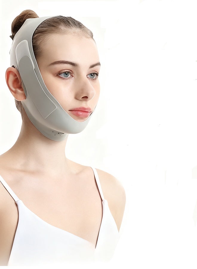 Happy D Double Chin Reducer,V Line Mask Face Lifting Strap,Face Lift Chin Strap Sculpting Tool,Reusable Face Shaper and Lifting Belt,Chin Up Eliminator,Exclusive Formula For Efficient Improvement(Green) - Image 1