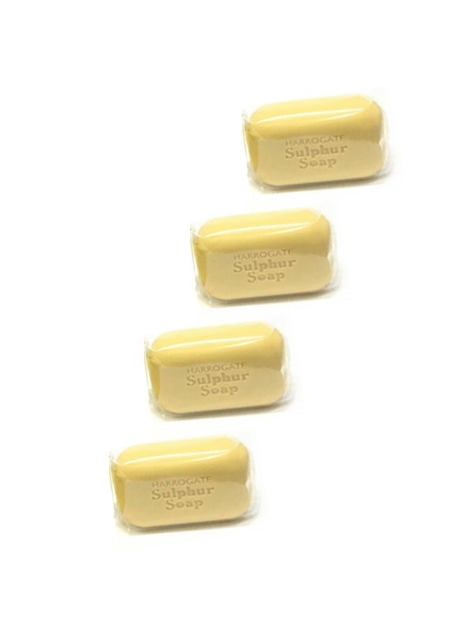 هاروغيت 4  قطع  من صابون الكبريت البرتقالي لبشرة صحية  100X4 جرام - Image 3