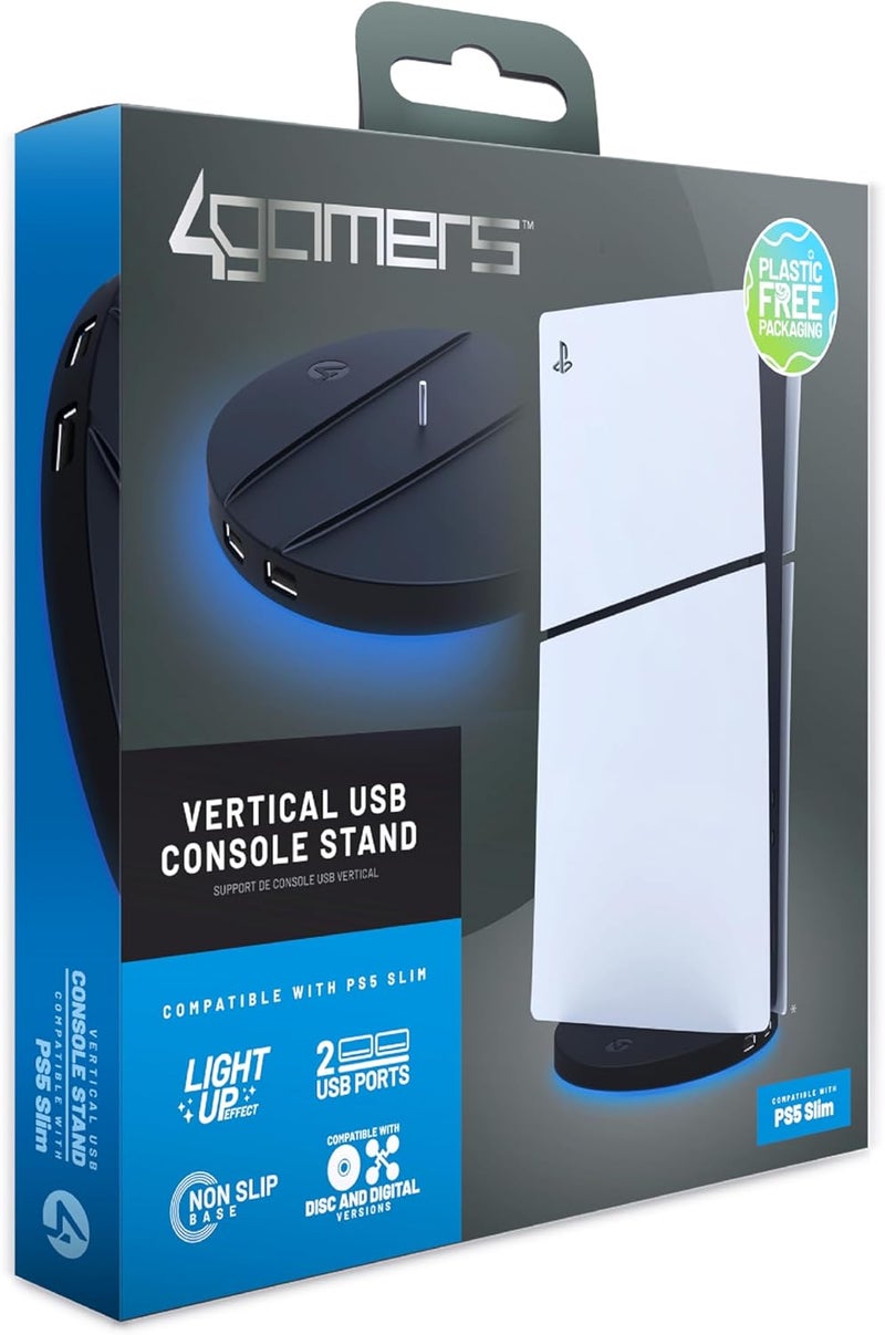 4gamers 4G PS5 SLIM VERTICAL USB CONSOLE STAND - Image 2