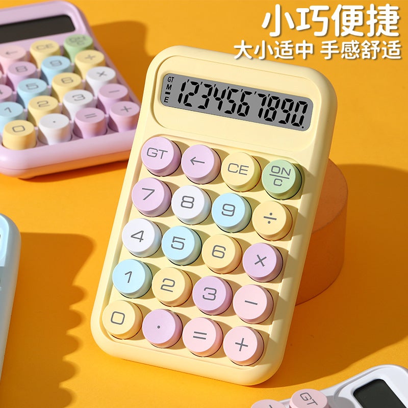 New Color Mechanical Keyboard Dopamine Financial Computer 12-Bit Large Screen Calculator High-Looking Student Exam - Image 5