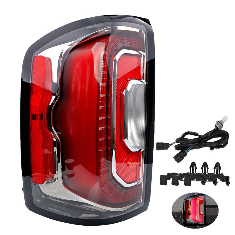 Misakomo LED Taillights Compatible with 20162019 GMC Sierra 1500 SLE SLT Denali Base Limited All Terrain Replace 84233587 84365930 Driving Brake Turn Signal Rear Left Driver Side LH