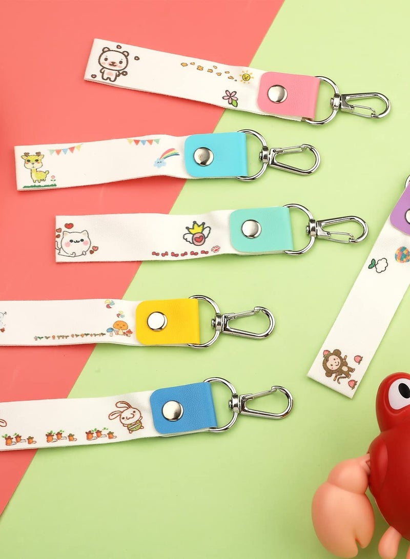 Kids Name Tags & Keychains for Backpacks, Water Bottles, Lunchboxes & Pencil Cases - 6Pcs Name Clips for Boys & Girls - Image 5