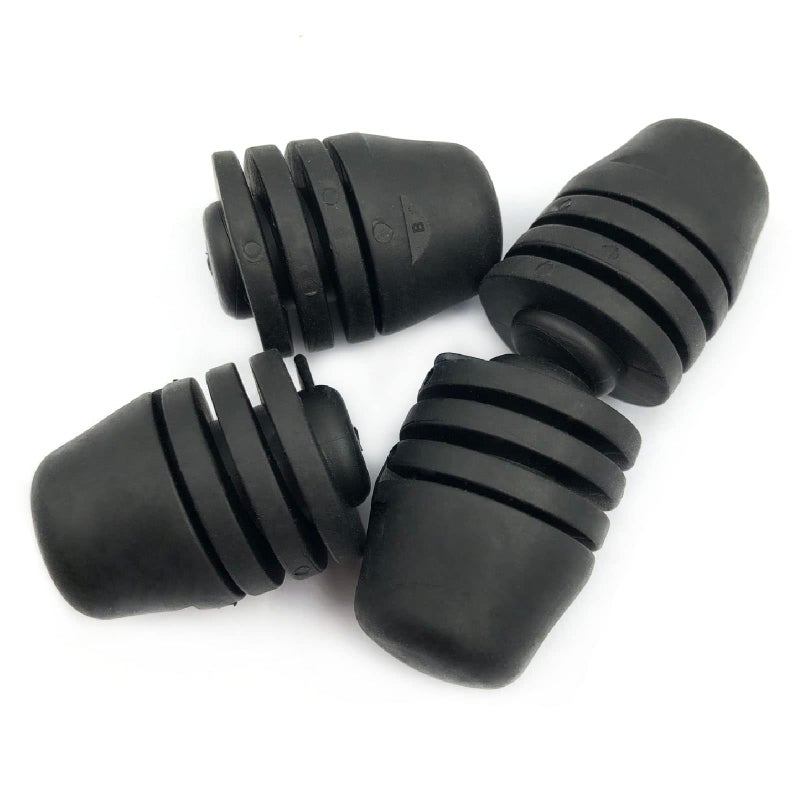 DEVMO 4pcs Hood Rubber cushion BumperBonnet Cushion Spin Hood Bumper Stops Compatible with Cushion Stoppers Black Rubber
