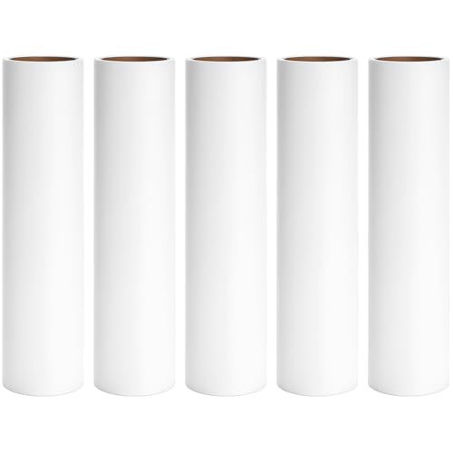 MINGRACE 9.45 inch Large Lint Roller Refills Compatible with Delomo PetLovers and Other 9.4'' - 9.5'' Large Lint Rollers for Carpet Floor Pet Hair Remover Refill 60 Sheets per Roll 5 Pack Total 300 Sheets - Image 1