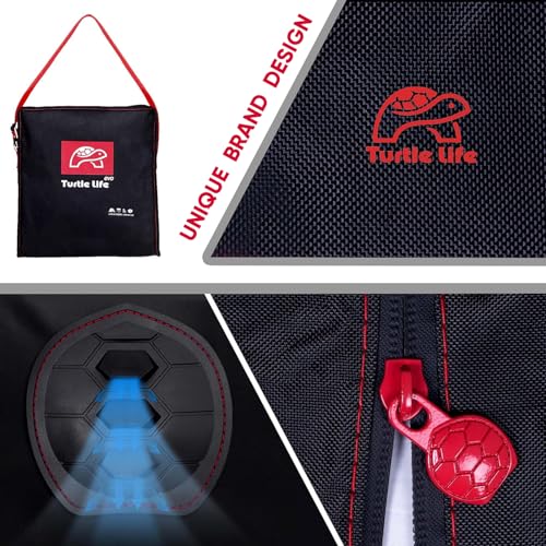 Turtle Life BBQ Grill Cover, 46 Inch Heavy Duty Waterproof Barbecue Gas Grill Covers for Flat Top Griddle, Anti-Fading Cover for Gas Grill, Black - Image 3