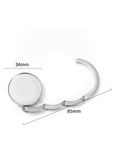 OUYoo OUYoo Handbag Hooks, Folding Handbag Hanger, Folding Section Storage Handbag Hook, Table Hook Purse Bag Holder, Can Withstand 3-5kg, for Women Girls Bags Organizers Storage Decor Gift (3pcs)  - Image 3