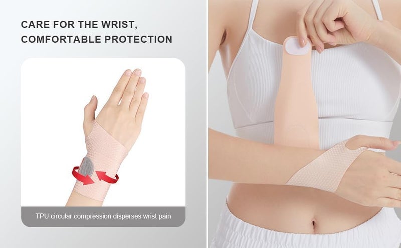 Cetaplast Skin Friendly Ultra-Light Weight Breathable Wrist Band for Sports Support and Injury Recovery Protection Wrist Band | Black | Set of 1 - Image 5
