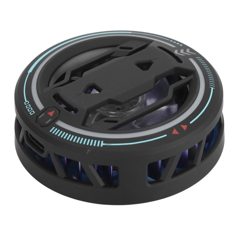 Cell Phone Cooling Fan: 3 Speeds Magnetic Semiconductor Radiator - Efficient Aviation Aluminum Cooler With Intelligent Temperature Control for Mobile Game And Video Use - Image 2
