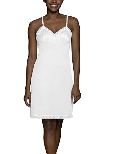 Vanity Fair womens for Under Dresses Full Slip, Lace - 22" White, XX-Large US - Image 1