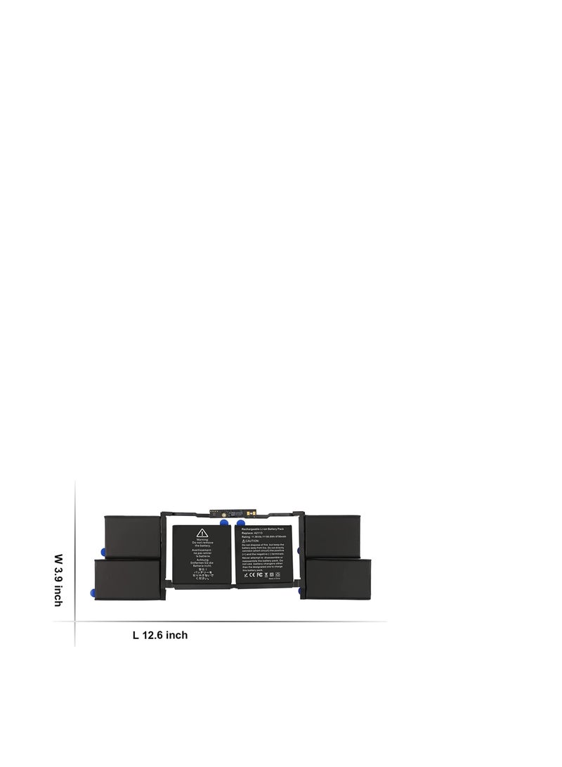 Terabyte بطارية لابتوب A2141 A2113 متوافقة مع ماك بوك برو 16 بوصة إصدار A2141 2020 2019، EMC 3347 MVVL2 MVVL2LL/A MVVM2 MVVM2LL/A MVVJ2 MVVJ2LL/A MVVK2 MVVK2LL/A (11.36V 99.8Wh) - Image 2