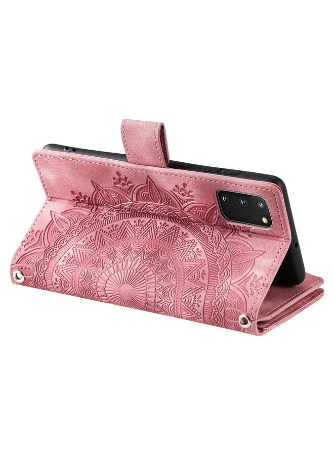 S-TOP Case For Samsung Galaxy S20 Multi-Card Totem Zipper Leather Phone Case - Image 4