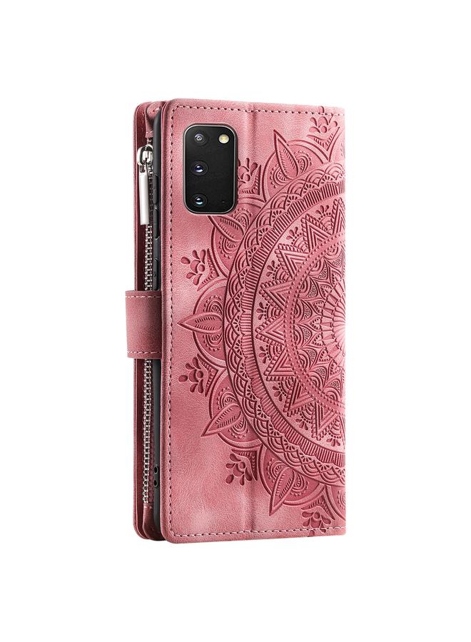 S-TOP Case For Samsung Galaxy S20 Multi-Card Totem Zipper Leather Phone Case - Image 3